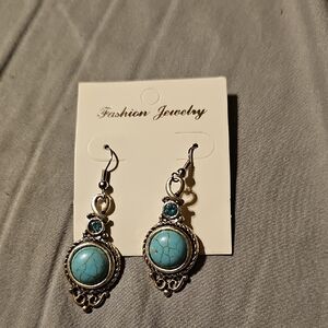 Silver and Turquoise Earrings